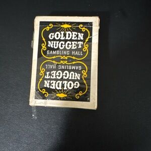 Golden Nugget Playing Cards - Black & Gold Deck